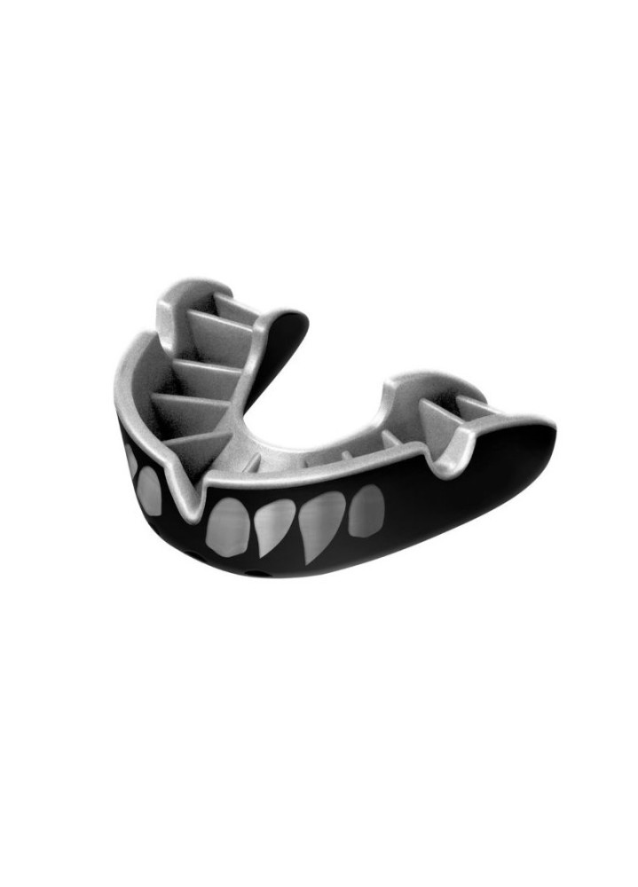OPRO: JAWS SILVER Tandskydd - SVART/SILVER