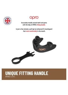 OPRO: Kids Tandskydd  BRONZE - SVART